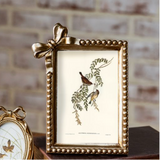8" Antique Gold Bow Frame