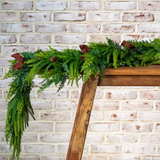 72" Mixed Green Garland