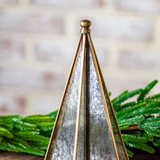 9" Brass Mirror Christmas Tree