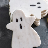 5" Marble Ghost Coasters | Set of 4