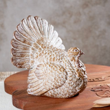 8" Resin Turkey Decor