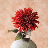 27" Orange Dahlia Branch