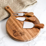 Pumpkin Cheese Board & Knife Set