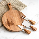 Tree Cheese Board & Knife Set