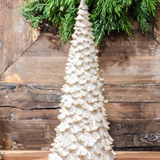 12" Snowy Gold Tree