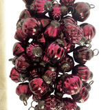 36pc Burgundy Mercury Glass Ornaments