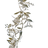 63" Champagne Berry Leaf Garland