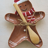 Ceramic Gingerbread Cookie Shaped Dish