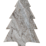Marble Tree Shaped Serving Board | 12x7"