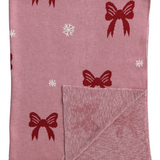 Cotton Bows + Snowflake Throw | 50x60"