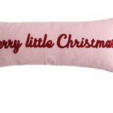 Embroidered Merry Little Christmas Pillow | 36x14"