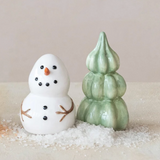 Snowman & Tree S/P Shaker Set