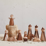 11pc Wooden Nativity Set