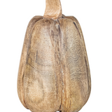 5" Carved Mango Wood Pumpkin