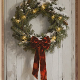 Red Velvet Ribbon Wreath | 10x16