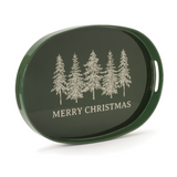 15" Merry Christmas Tray