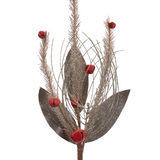 18" Pine Spray With Bells