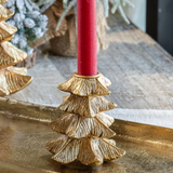4" Gold Tree Taper Holder