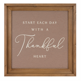 16" Beige Thankful Frame
