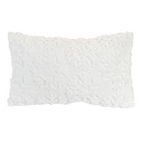 White Snowflake Pillow | 19.5 x 11"