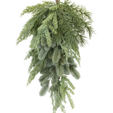 30" Mixed Pine Wall Swag