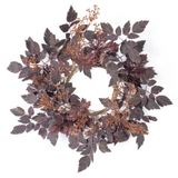 18" Mini Berry Fall Leaf Candle Ring