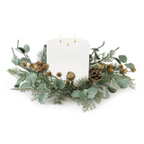 18" Pine And Eucalyptus Candle Ring