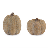 Ratan Resin Pumpkin | 6", 8"