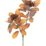 27" Orange Laurel Leaf Spray