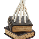7.5" Skeleton Hand On Books