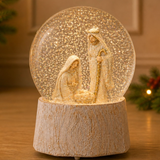 5.5" Musical Holy Family Snow Globe