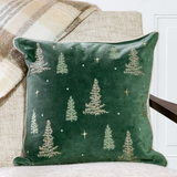 Green Multi Tree Pillow | 18x18"