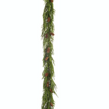 6' Cypress Garland With Cone
