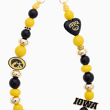 Iowa Hawkeyes Beaded Cellphone Wristlet