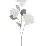 33" Snowy Hydrangea Spray