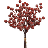 11" Iced Red Berry Bundle x5