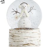 5.5" Snowman Music Snowglobe