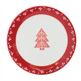 9" Red Dolmite Tree Plate