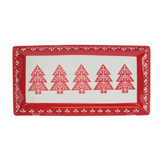 Red Tree Platter | 13 x 6.5"