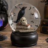 5" Skull And Crow Globe