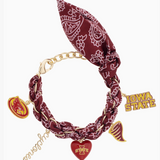 Iowa State Cyclones Bandana Charm Bracelet