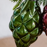 Quilted Texture Ornament | Red, Green