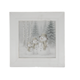 Snowman Family Forest Frame | 12x12"