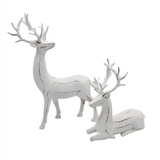 White Resin Deer