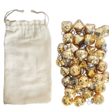 Set of 36 Gold Mercury Ornaments