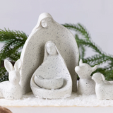 5" White Nativity | Set of 6