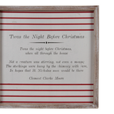 14" Framed Night Before Christmas Sign