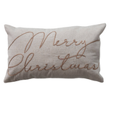 Lumbar Pillow - Merry Christmas | 20x12"