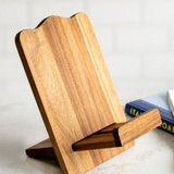 12" Acacia Wood Cookbook Stand