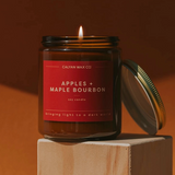 Apples + Maple Bourbon - Amber Jar Soy Candle